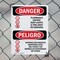 Signmission Flammable Vapors Keep Fire Away Bilingual Danger Sign, Plastic, 7in W x 10in L, 2PK OS-2PACK-DS-P-710-VS-1257 - alternate 4